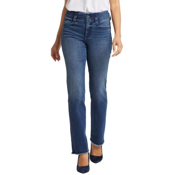 Nydj Womens  Marilyn Moonlight Straight Leg Jean, Blue - Picture 1 of 3